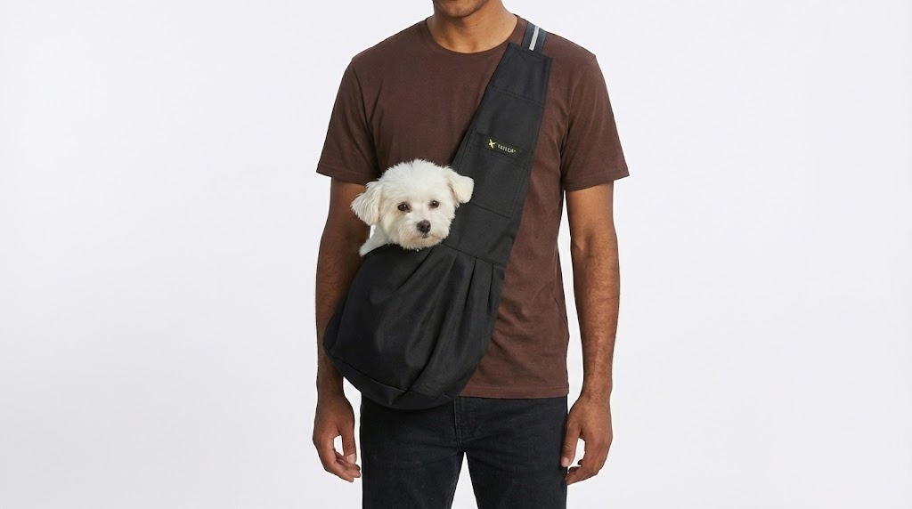 Black Pet Sling - Belvederes Pet Supplies